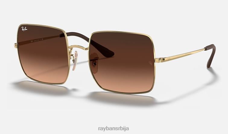 Ray-Ban трг 1971 збирка P0HP1581 наочаре за сунце полирано злато/розе/браон Жене
