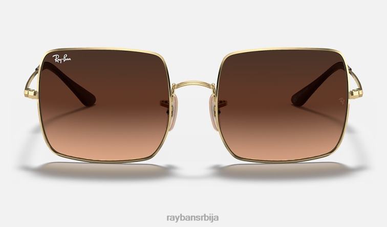 Ray-Ban трг 1971 збирка P0HP1581 наочаре за сунце полирано злато/розе/браон Жене