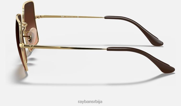Ray-Ban трг 1971 збирка P0HP1581 наочаре за сунце полирано злато/розе/браон Жене
