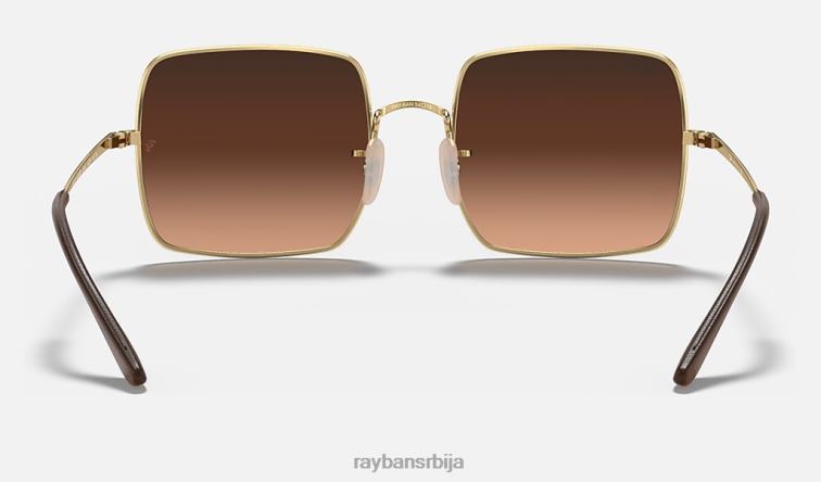 Ray-Ban трг 1971 збирка P0HP1581 наочаре за сунце полирано злато/розе/браон Жене