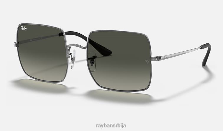 Ray-Ban трг 1971 збирка P0HP1582 наочаре за сунце углачан гунметал/сива Жене