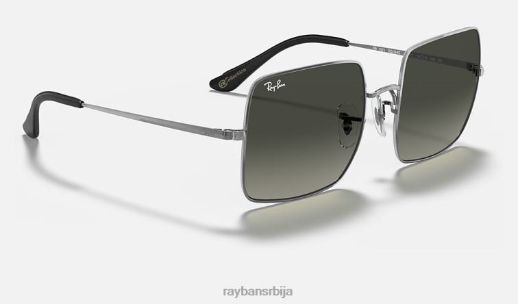 Ray-Ban трг 1971 збирка P0HP1582 наочаре за сунце углачан гунметал/сива Жене