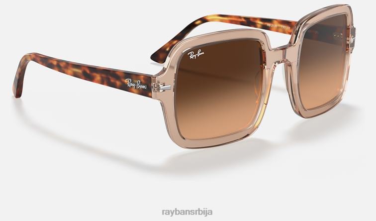 Ray-Ban рб2188 P0HP1578 наочаре за сунце полирани провидни браон/браон Жене