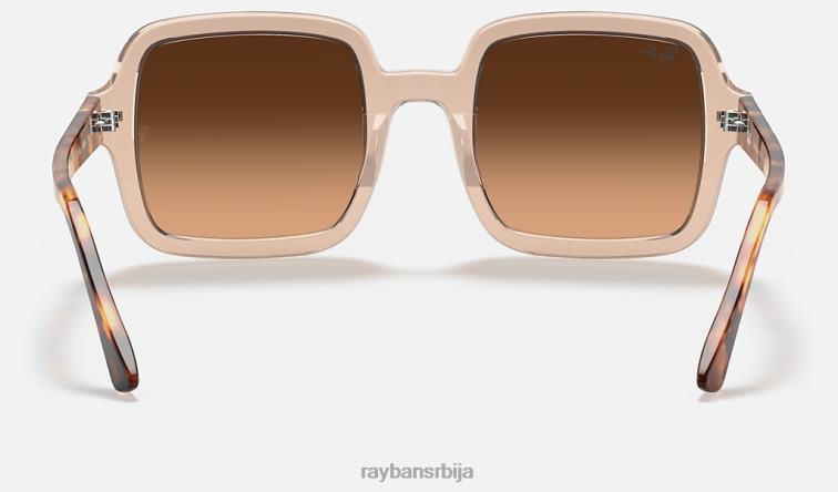 Ray-Ban рб2188 P0HP1578 наочаре за сунце полирани провидни браон/браон Жене