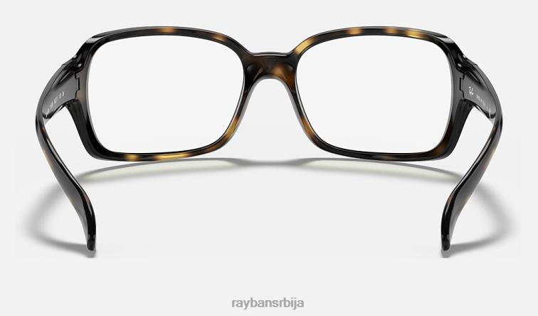 Ray-Ban рб4068 цлеар P0HP1580 наочаре за сунце полирано светло хавана/провидно Жене