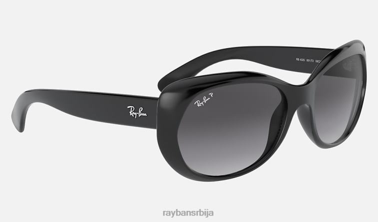 Ray-Ban рб4325 P0HP1573 наочаре за сунце полирана црно/сива Жене