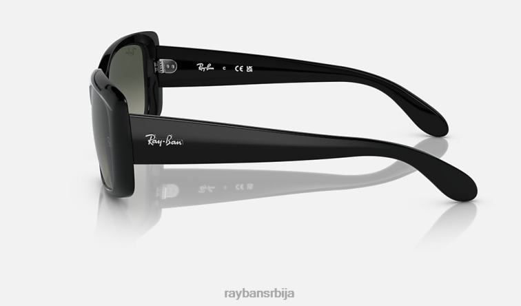 Ray-Ban рб4389 P0HP1583 наочаре за сунце полирана црно/сива Жене