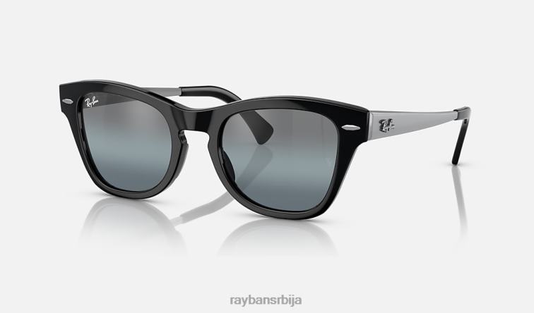 Ray-Ban рб0707см P0HP1496 наочаре за сунце полирана црно/плава берба мушкарци