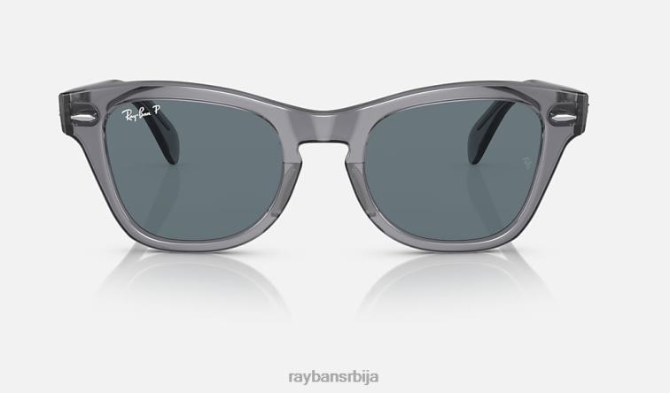 Ray-Ban рб0707с P0HP403 наочаре за сунце полирана провидна сива/тамноплава мушкарци