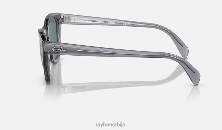 Ray-Ban рб0707с P0HP403 наочаре за сунце полирана провидна сива/тамноплава мушкарци