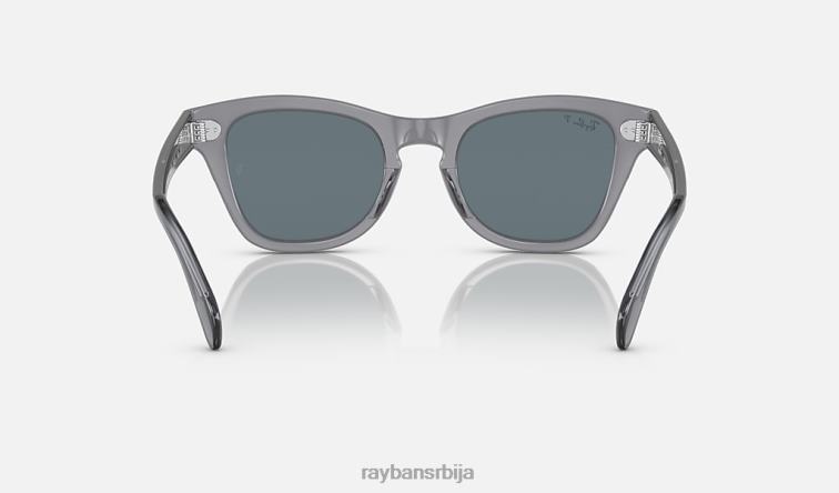 Ray-Ban рб0707с P0HP403 наочаре за сунце полирана провидна сива/тамноплава мушкарци