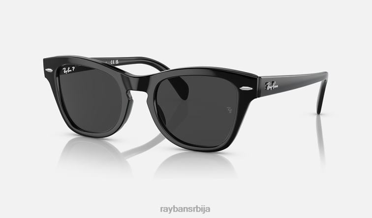 Ray-Ban рб0707с P0HP404 наочаре за сунце полирана црна/црна мушкарци