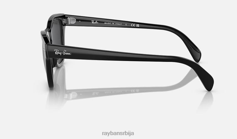 Ray-Ban рб0707с P0HP404 наочаре за сунце полирана црна/црна мушкарци