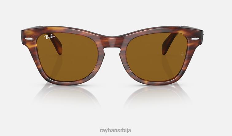Ray-Ban рб0707с P0HP405 наочаре за сунце углачана пругаста хавана/браон мушкарци