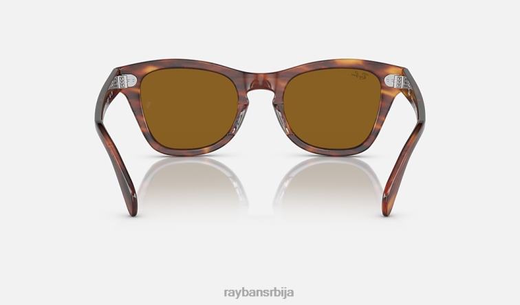 Ray-Ban рб0707с P0HP405 наочаре за сунце углачана пругаста хавана/браон мушкарци