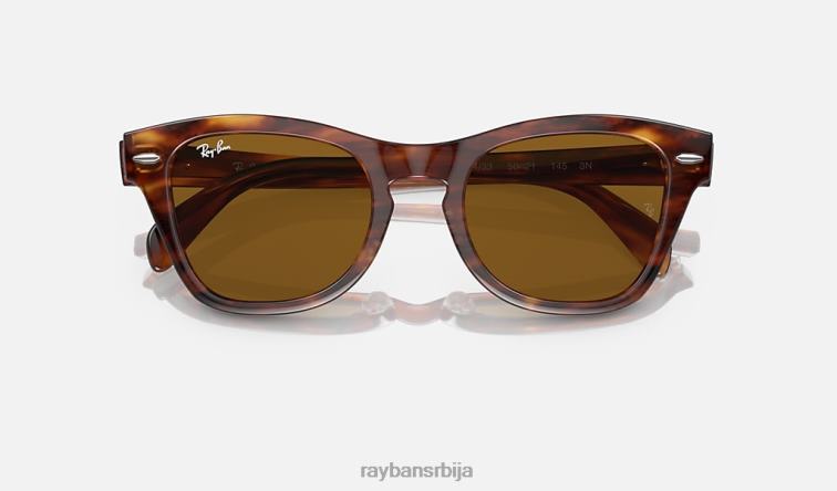 Ray-Ban рб0707с P0HP405 наочаре за сунце углачана пругаста хавана/браон мушкарци