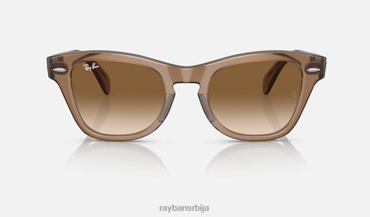 Ray-Ban рб0707с P0HP407 наочаре за сунце полирани провидни светло браон/браон мушкарци