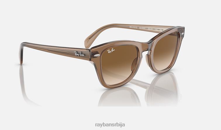 Ray-Ban рб0707с P0HP407 наочаре за сунце полирани провидни светло браон/браон мушкарци