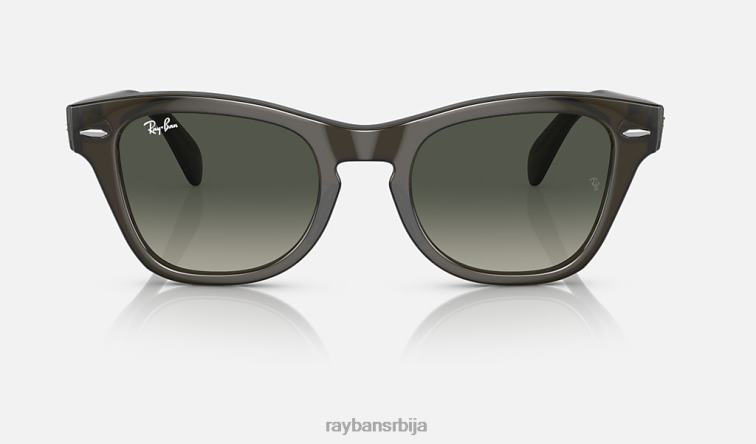 Ray-Ban рб0707с P0HP408 наочаре за сунце полирана провидна маслинасто зелена/сива мушкарци