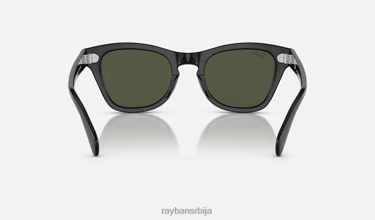 Ray-Ban рб0707с P0HP409 наочаре за сунце полирана црно/зелена мушкарци