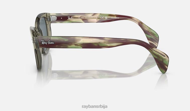 Ray-Ban рб0880с P0HP451 наочаре за сунце полирана провидна зелена/тамноплава мушкарци