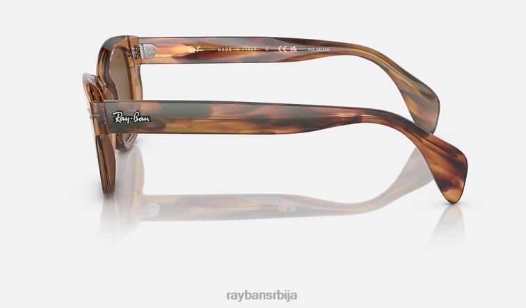 Ray-Ban рб0880с P0HP455 наочаре за сунце полирани провидни браон/браон мушкарци