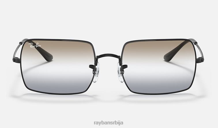 Ray-Ban правоугаоник 1969 би-градијент P0HP1171 наочаре за сунце полирана црна/провидно смеђа/сива мушкарци