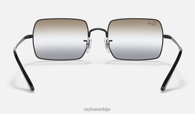 Ray-Ban правоугаоник 1969 би-градијент P0HP1171 наочаре за сунце полирана црна/провидно смеђа/сива мушкарци