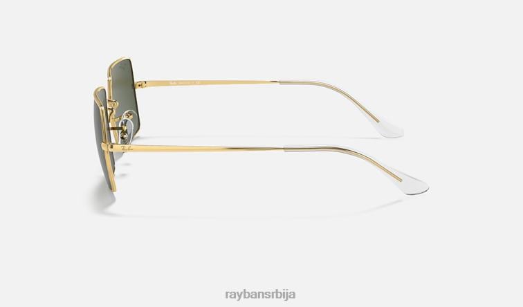 Ray-Ban правоугаоник 1969 P0HP744 наочаре за сунце полирано златно/зелено мушкарци