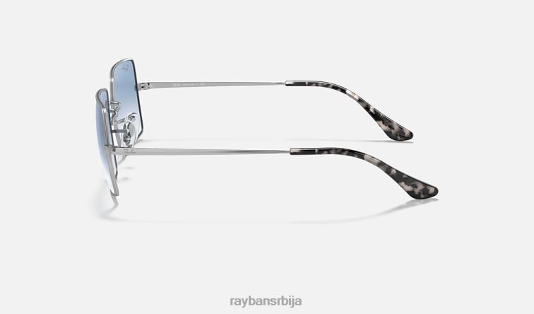 Ray-Ban правоугаоник 1969 P0HP746 наочаре за сунце полирано сребрно/светло плаво мушкарци