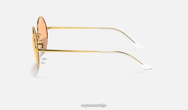 Ray-Ban овал 1970 огледало еволуирати P0HP1133 наочаре за сунце полирани златни/наранџасти фотохром мушкарци