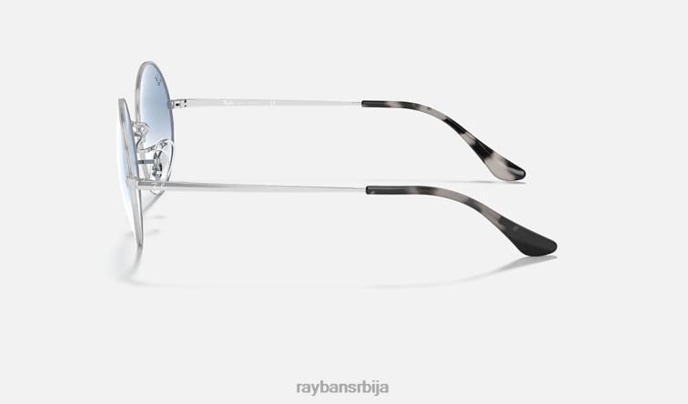 Ray-Ban овал 1970 P0HP869 наочаре за сунце полирано сребрно/светло плаво мушкарци