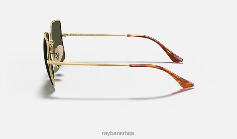 Ray-Ban квадрат 1971 класик P0HP608 наочаре за сунце полирано златно/зелено мушкарци