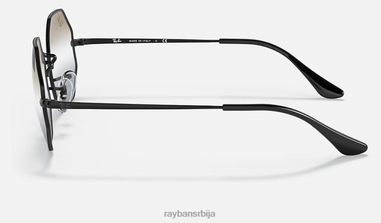 Ray-Ban оцтагон 1972 би-градиент P0HP1117 наочаре за сунце полирана црна/провидно смеђа/сива мушкарци