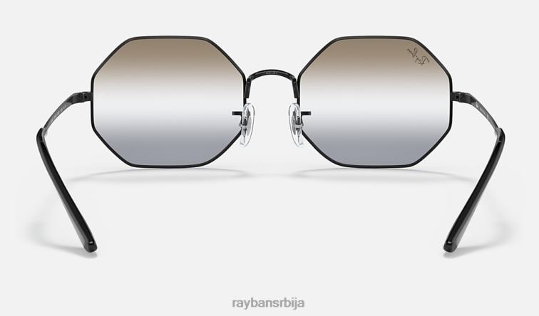 Ray-Ban оцтагон 1972 би-градиент P0HP1117 наочаре за сунце полирана црна/провидно смеђа/сива мушкарци