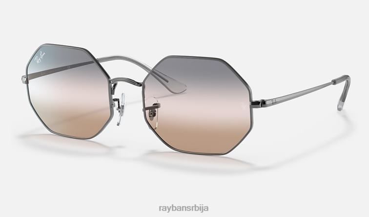 Ray-Ban оцтагон 1972 би-градиент P0HP1118 наочаре за сунце углачан гунметал/розе/сива мушкарци