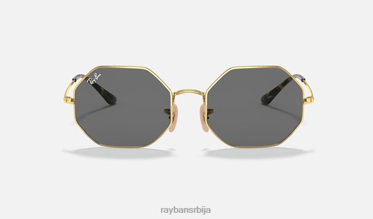 Ray-Ban октогон 1972 P0HP733 наочаре за сунце полирано златно/тамно сива мушкарци