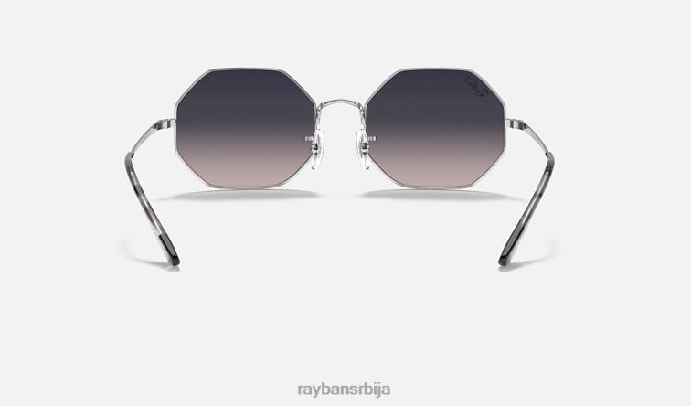 Ray-Ban октогон 1972 P0HP734 наочаре за сунце полирана сребрна/плава/сива мушкарци