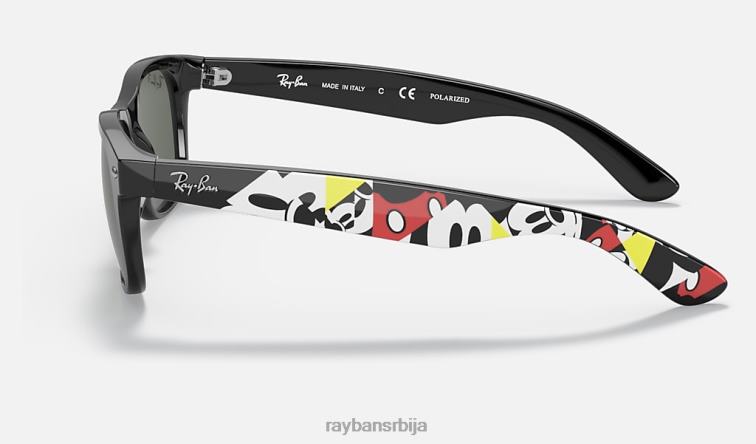 Ray-Ban рб2132 мицкеи ј19 P0HP1062 наочаре за сунце полирана црно/зелена мушкарци