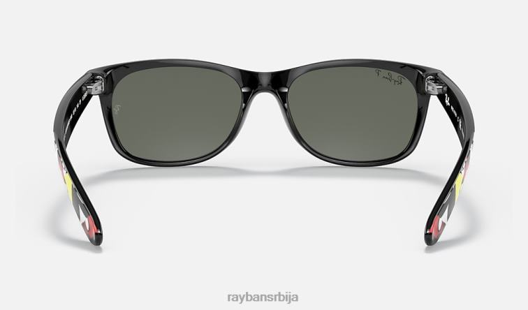 Ray-Ban рб2132 мицкеи ј19 P0HP1062 наочаре за сунце полирана црно/зелена мушкарци