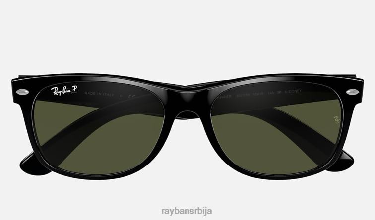 Ray-Ban рб2132 нев ваифарер мицкеи с20 P0HP943 наочаре за сунце полирана црно/зелена мушкарци