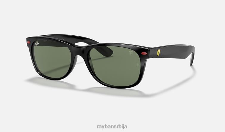 Ray-Ban рб2132м сцудериа феррари колекција P0HP1001 наочаре за сунце полирана црно/зелена мушкарци
