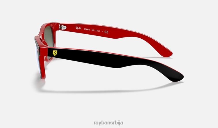 Ray-Ban рб2132м сцудериа феррари колекција P0HP1002 наочаре за сунце мат црна/сребрна мушкарци