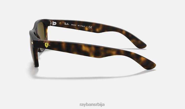 Ray-Ban рб2132м сцудериа феррари колекција P0HP998 наочаре за сунце углачана хавана/браон мушкарци
