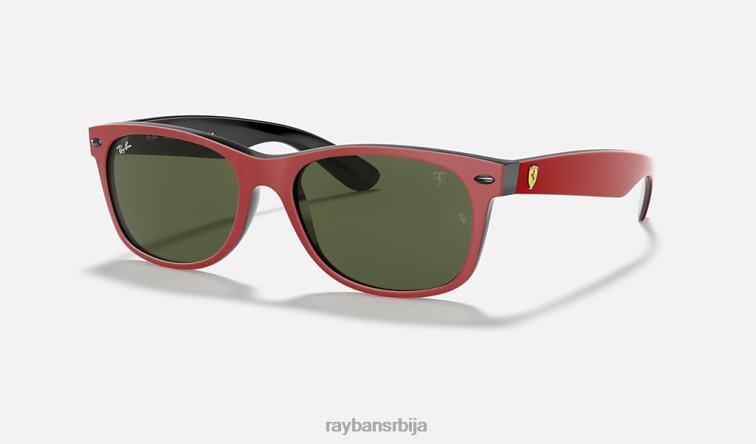 Ray-Ban рб2132м сцудериа феррари колекција P0HP999 наочаре за сунце мат црвена/зелена мушкарци