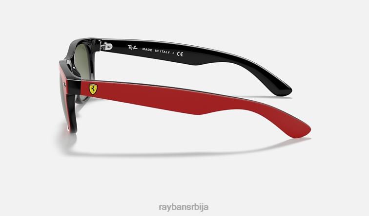 Ray-Ban рб2132м сцудериа феррари колекција P0HP999 наочаре за сунце мат црвена/зелена мушкарци