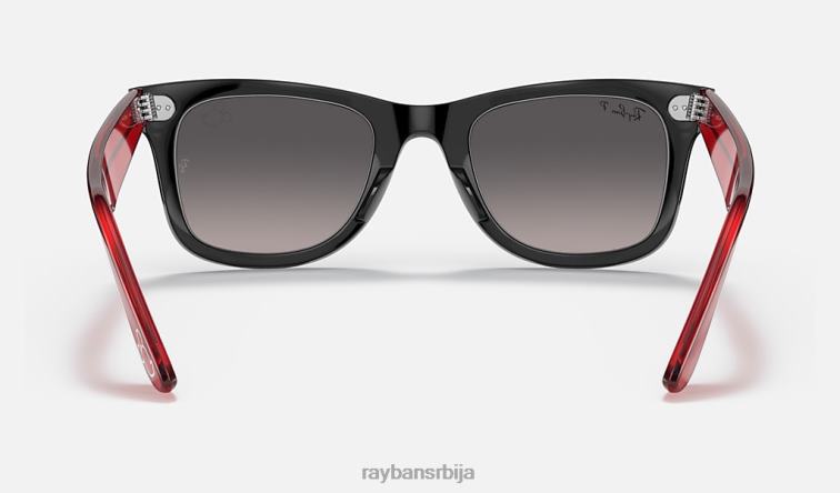Ray-Ban рб2140 ваифарер мицкеи ј22 P0HP1480 наочаре за сунце полирана црно/сива мушкарци