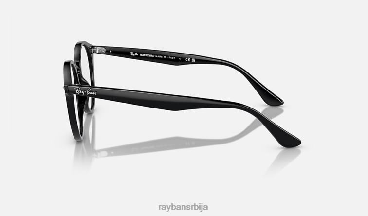 Ray-Ban рб2180 транзиције P0HP589 наочаре за сунце полирана црна/провидна/плава мушкарци