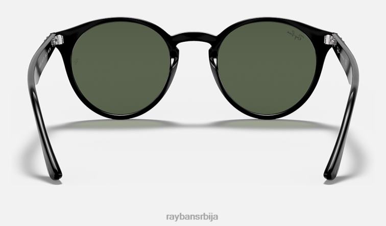 Ray-Ban рб2180 P0HP77 наочаре за сунце полирана црна/тамно зелена мушкарци