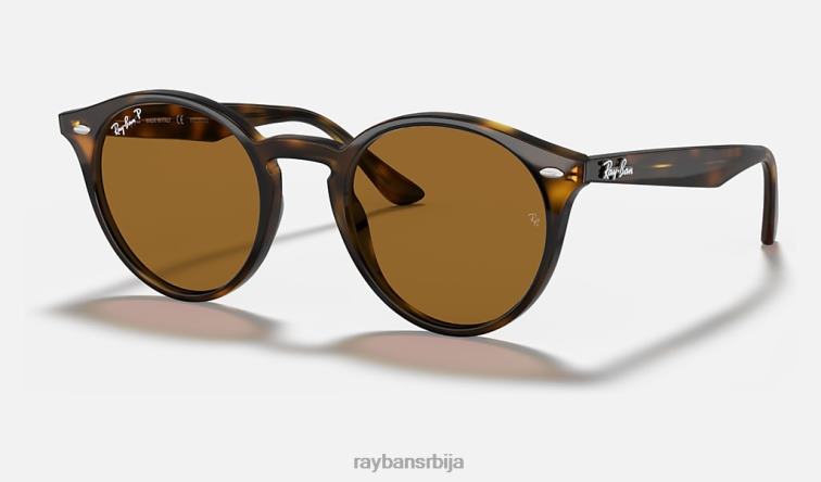 Ray-Ban рб2180 P0HP79 наочаре за сунце полирано светло хавана/браон мушкарци